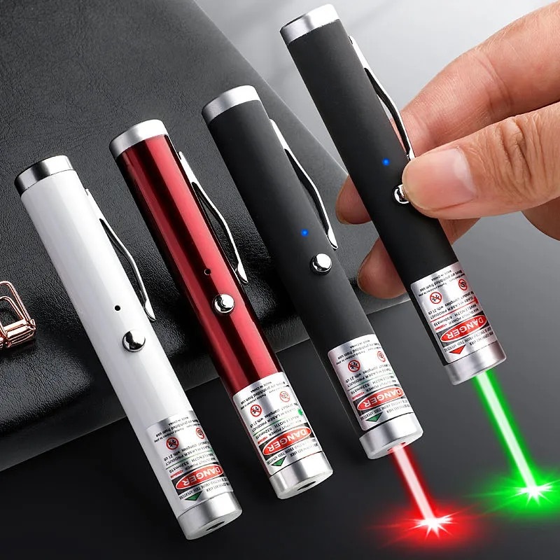 Laser Pointer Pen Smart Style Red & Green Laser Small 2 PCS